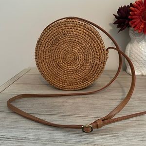 Wicker Crossbody Bag